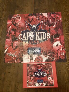 Washington Capitals Caps Kids Club 100 Piece Puzzle Hockey Dasani Complete